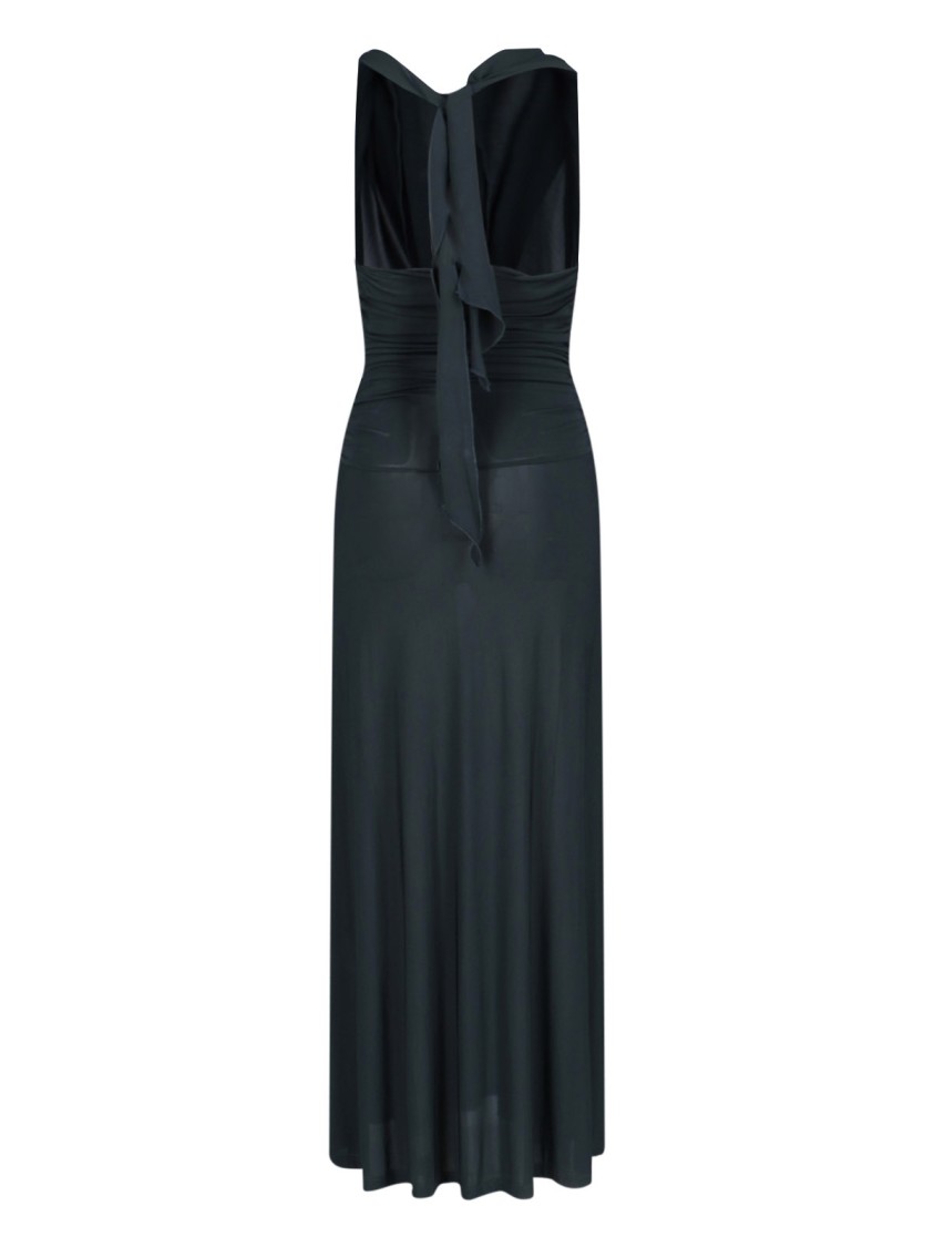 PALOMA WOOL PALOMA WOOL WOOL HALTER MAXI DRESS – NAVY