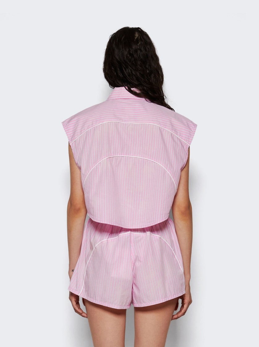 ALEXANDER WANG T T BY ALEXANDER WANG CROPPED BUTTON-UP SHIRT
