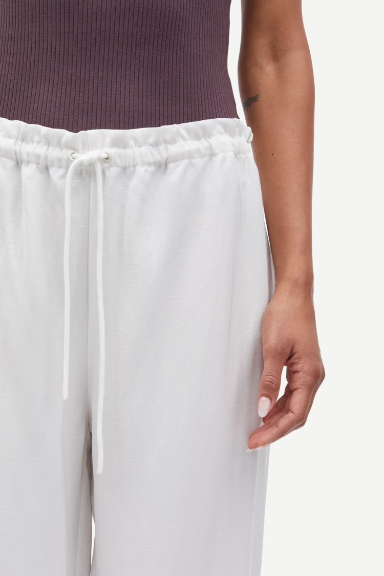 Samsoe & Samsoe Samsoe Samsoe Mid-waist Trousers With Elasticated Drawstring
