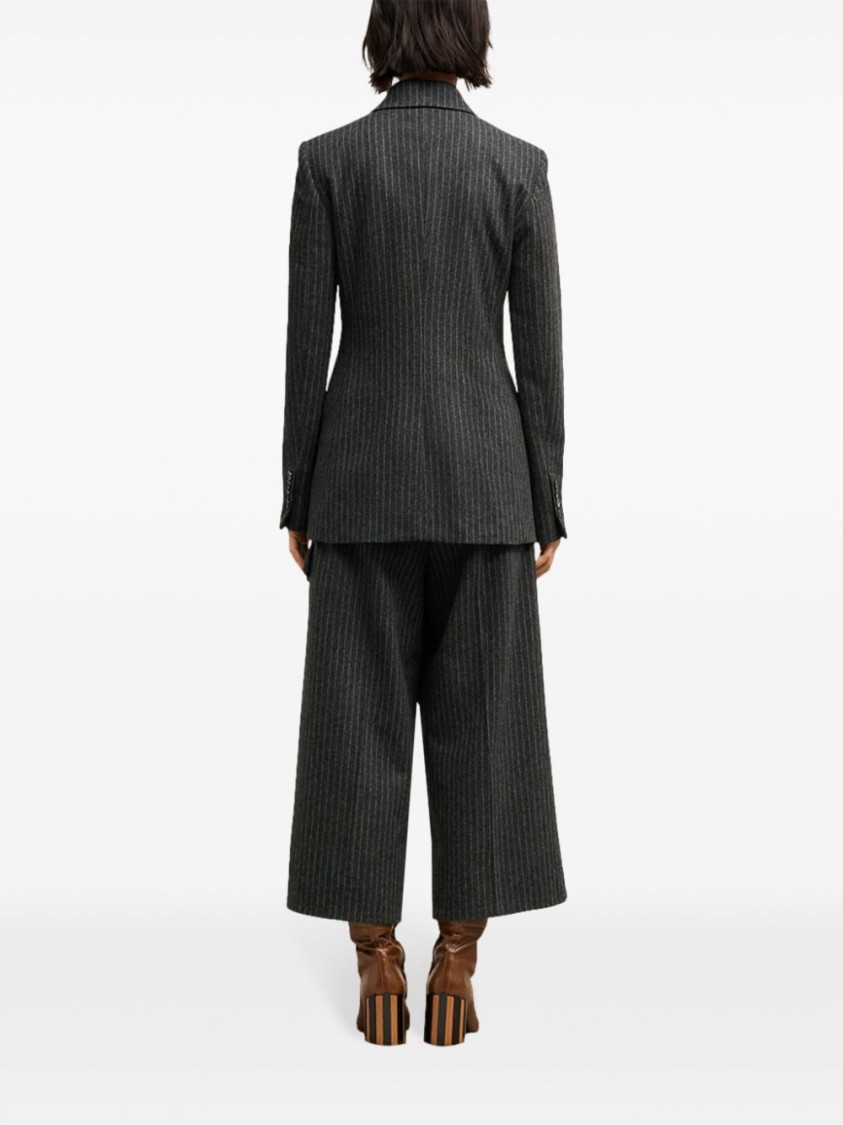 Ami Alexandre Mattiussi Tailored Jacket With Double-breasted Button Detailing In Black