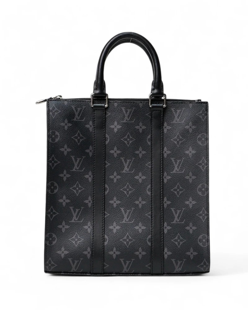 Pre-owned Louis Vuitton Eclipse Monogram Pm Satchel Black