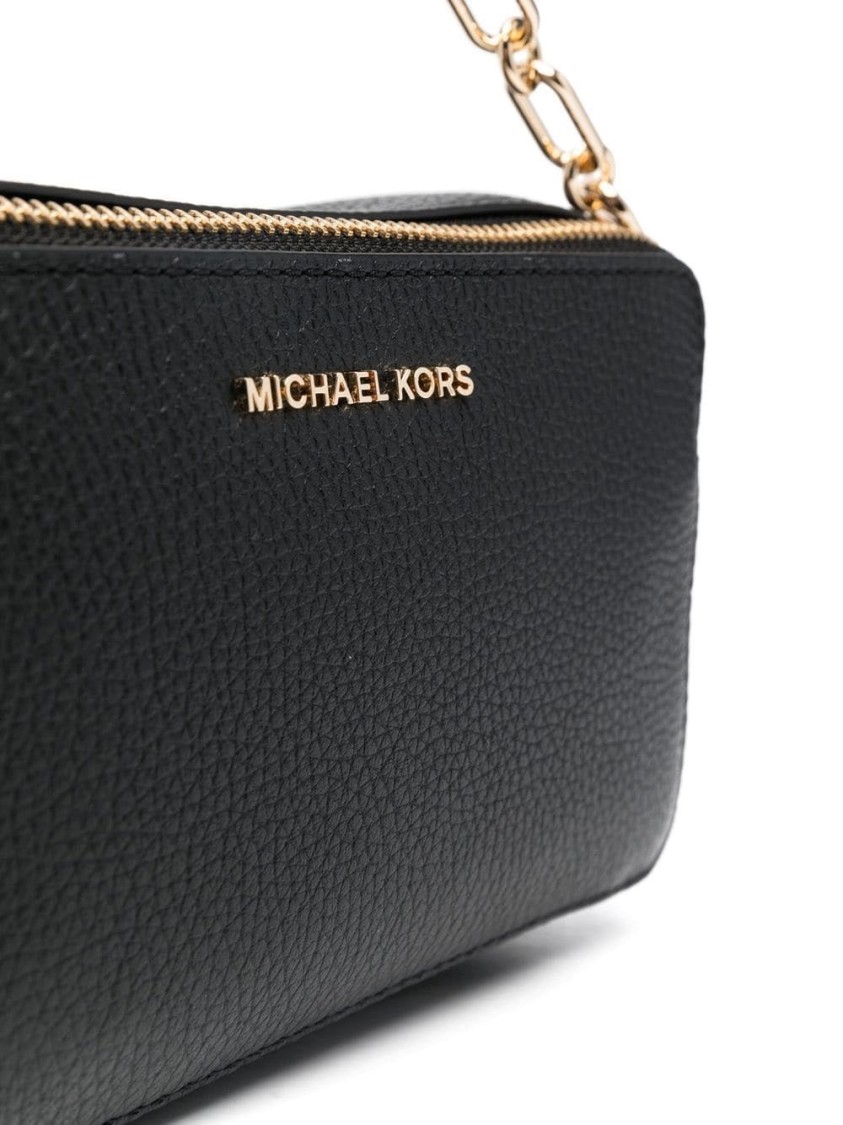 Michael Kors Small Double Zip Crossbody In Black