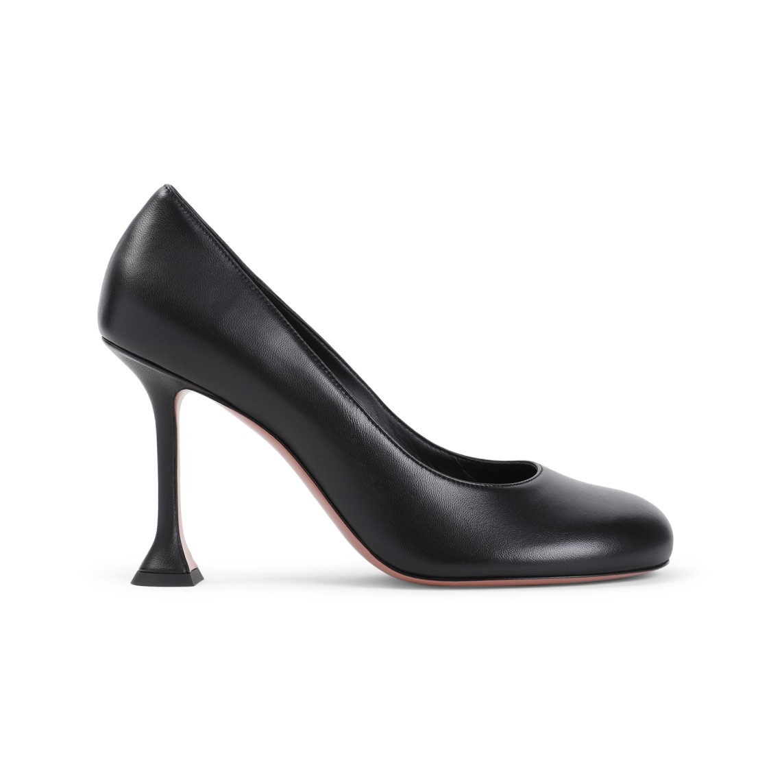 Amina Muaddi Iris Black Nappa Leather Pumps