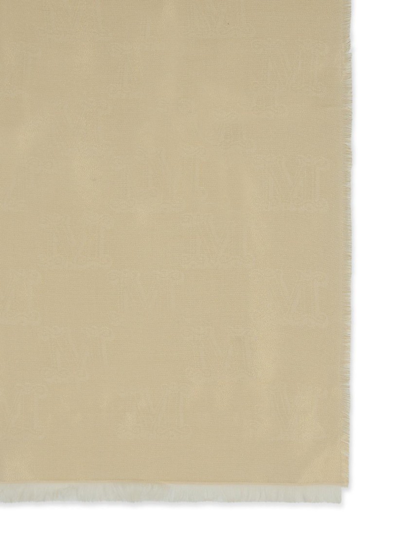 Max Mara Whiskey Beige Viscose Blend Scarf In Neutrals