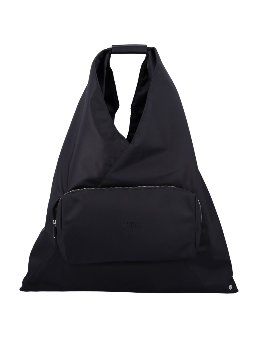 Mm6 Maison Margiela Mm6 By Maison Margiela Japanese Pocket Handbag With Zippered Front In Black