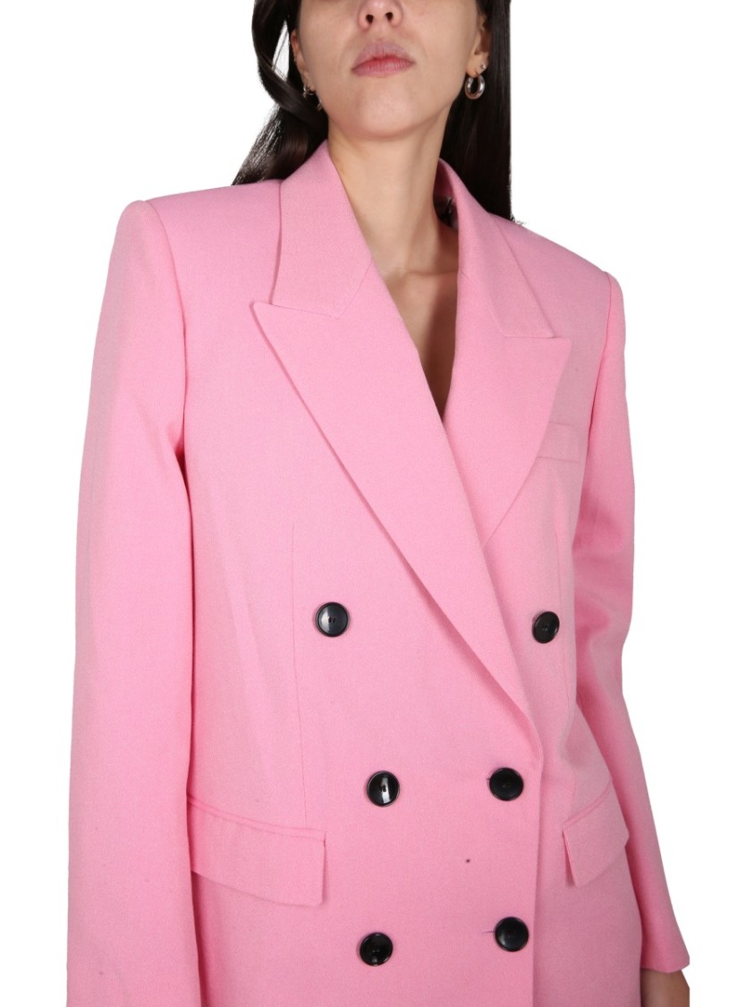 Shop Isabel Marant Nevim Double-breasted Jacket In Pink