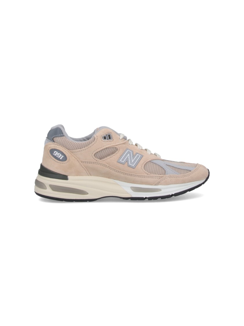 New Balance 991 V2 Suede And Mesh Low-top Sneakers