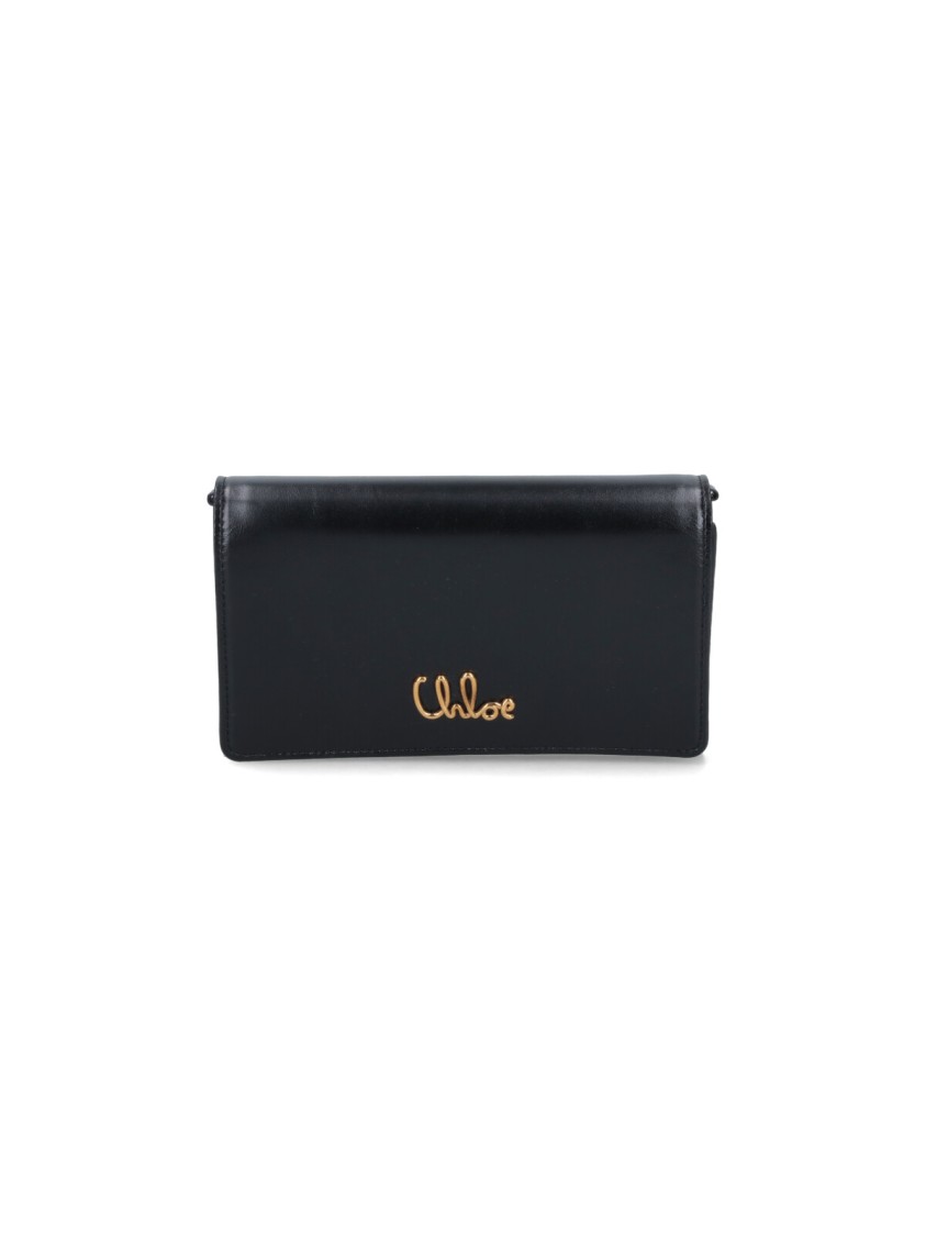 Chloé Chain Wallet "iconic" – Black
