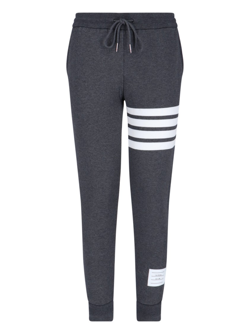 Thom Browne Straight Leg Trousers Drawstring Waist