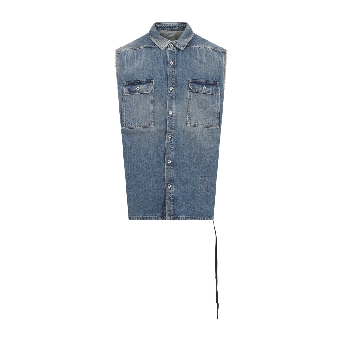 Shop Rick Owens Drkshdw Drkshdw By Rick Owens Sleeveless Tommy Jumbo Vest In Blue
