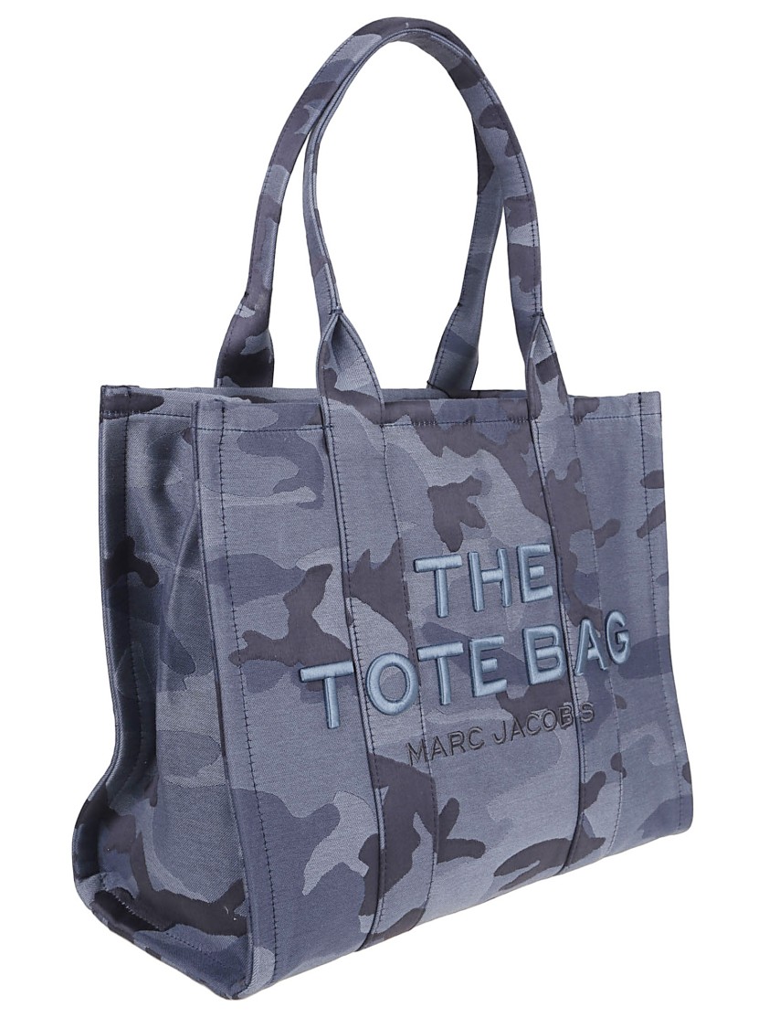 MARC JACOBS MARC JACOBS CAMOUFLAGE JACQUARD LARGE TOTE WITH ADJUSTABLE STRAP