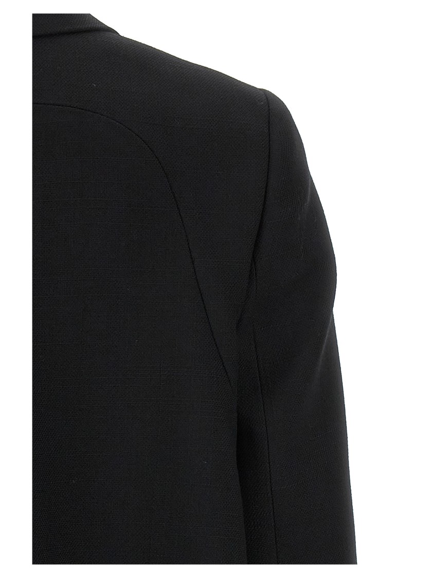 Fendi Black Wool Blend Blazer In Black