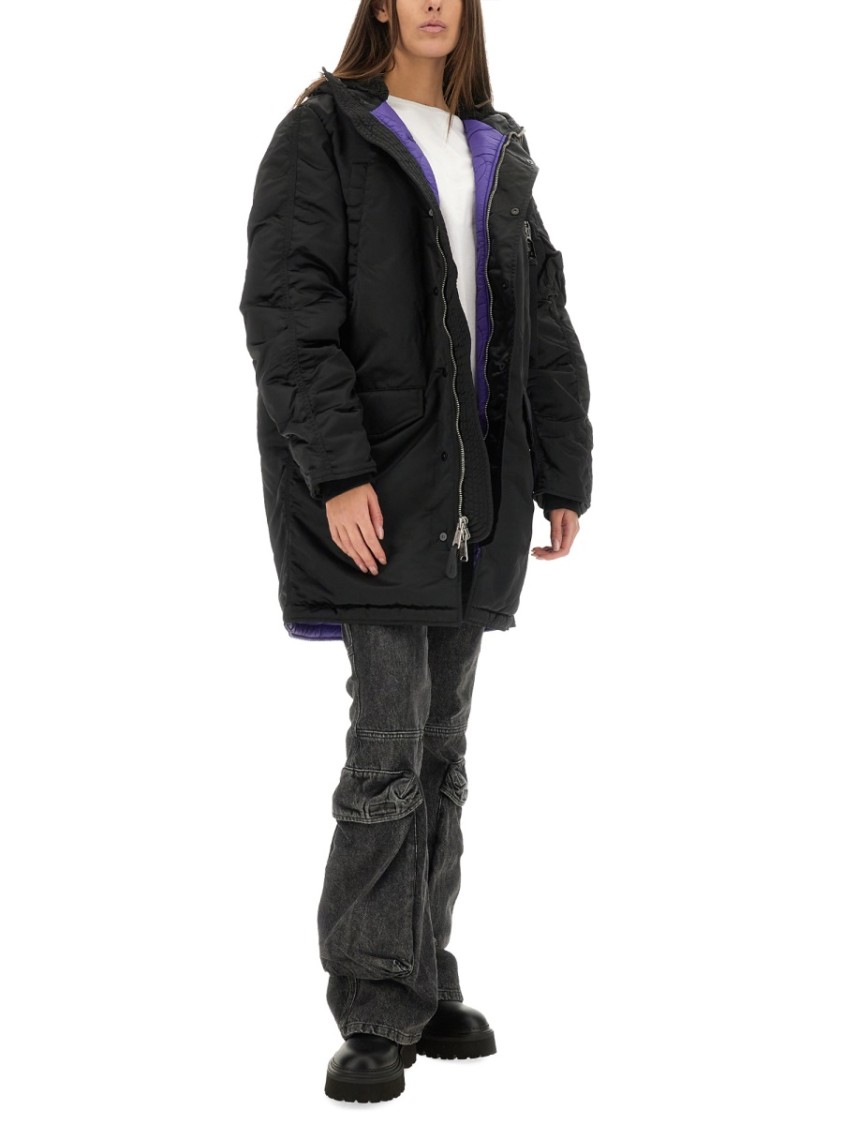 ALPHA INDUSTRIES ALPHA INDUSTRIES "N-3B" LONG BOMBER JACKET