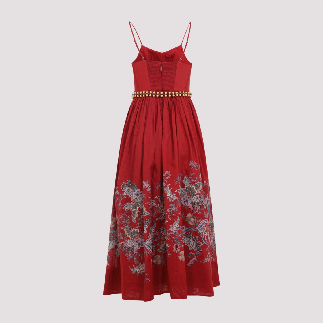 Zimmermann Rhiannon Belted Paisley-print Cotton-voile Midi Dress