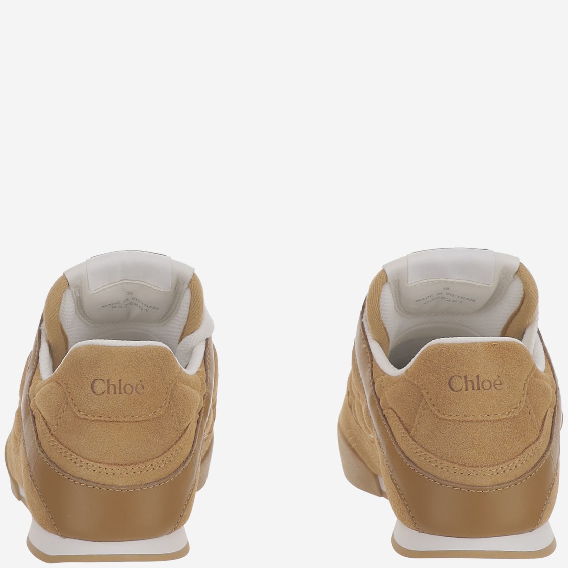 Chloé Beige Suede Sneakers