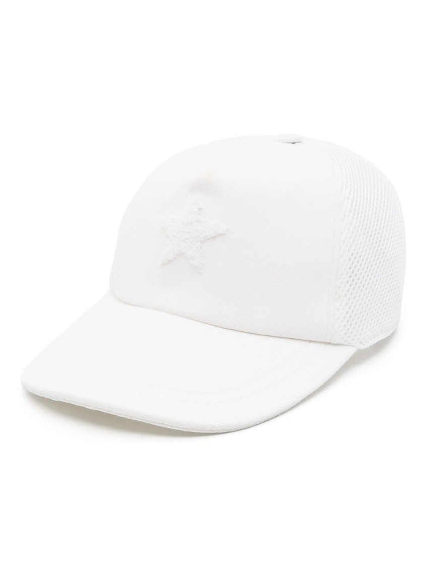 Lorena Antoniazzi Structured Baseball Hat With Mesh Back In White