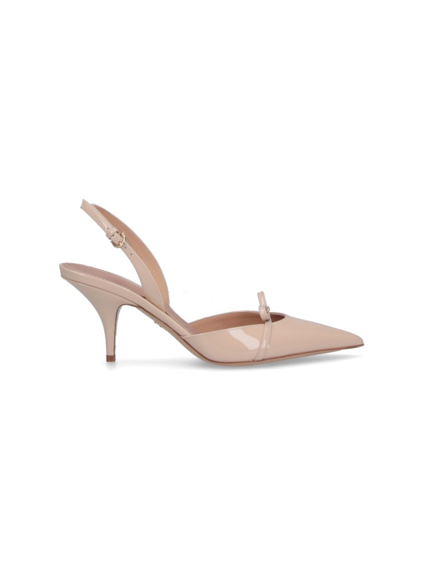 Ferragamo Slingback Pumps With Bow - Pink In Pink