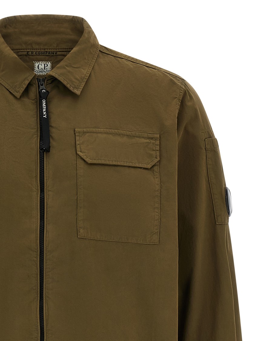 C.p. Company Contemporary Zip Closure Overshirt In Black