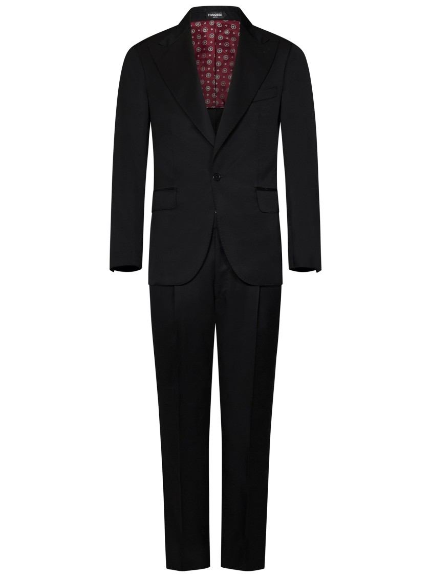 Franzese Collection Franzese Napoli James Bond Model Suit In Black