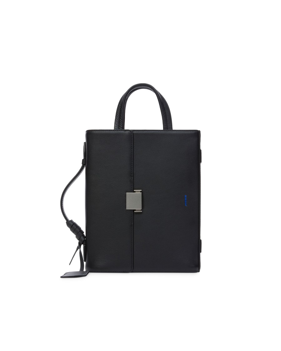 Adererror Structured Grained Leather Tote Bag