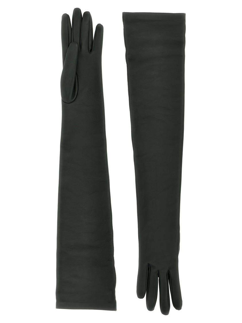 The Row 'simon' Gloves In Green