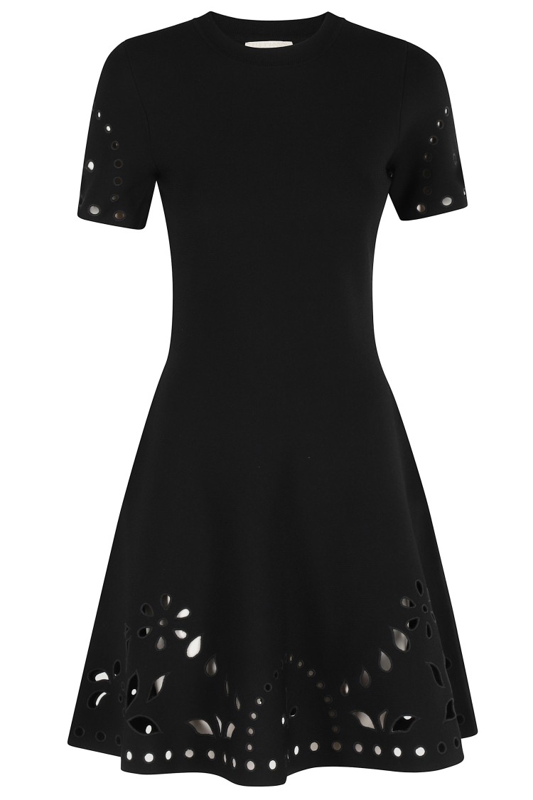 Ulla Johnson Fania Short Sleeve Knit Mini Dress In Black