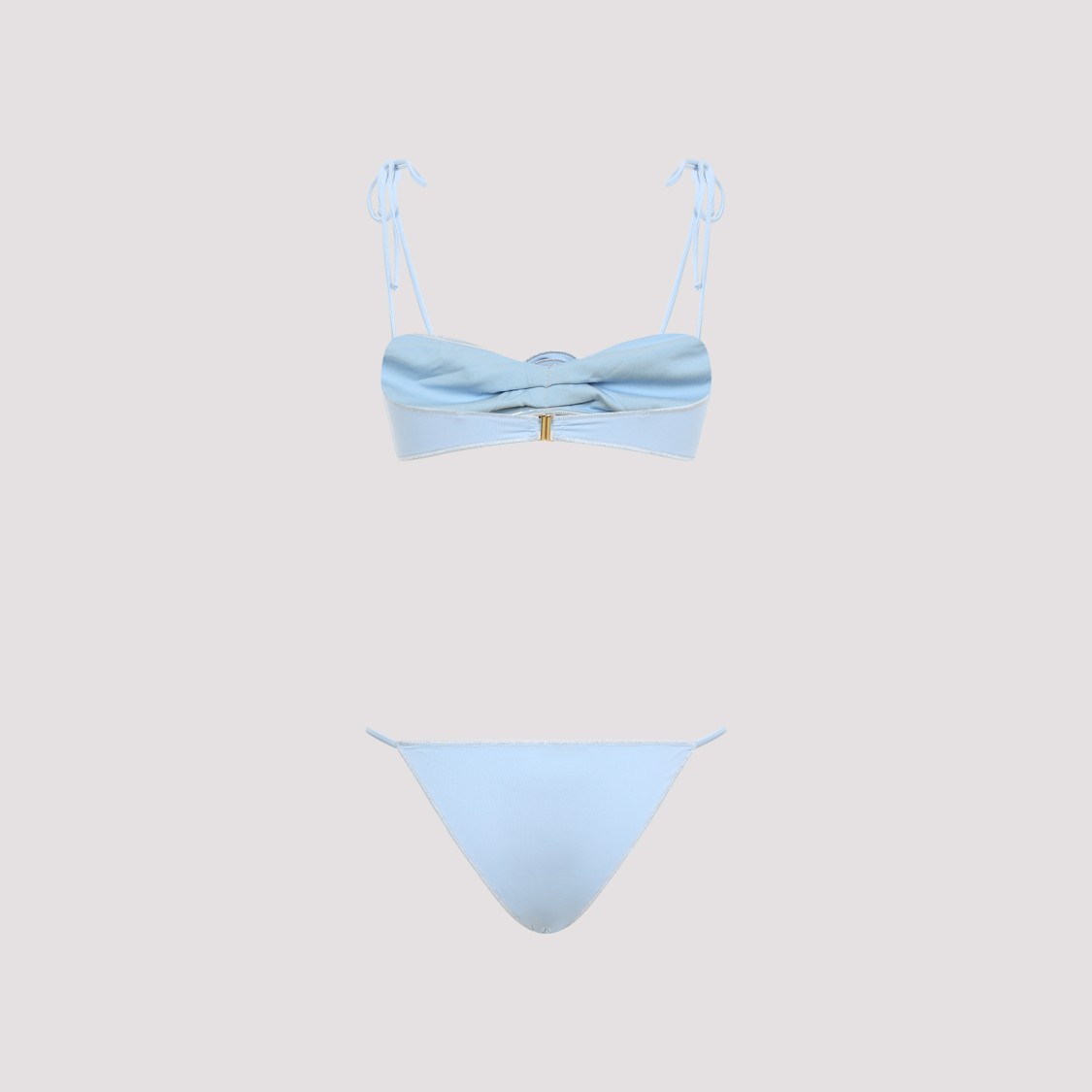 La Reveche Light Blue Bikini With Adjustable Straps In Blue