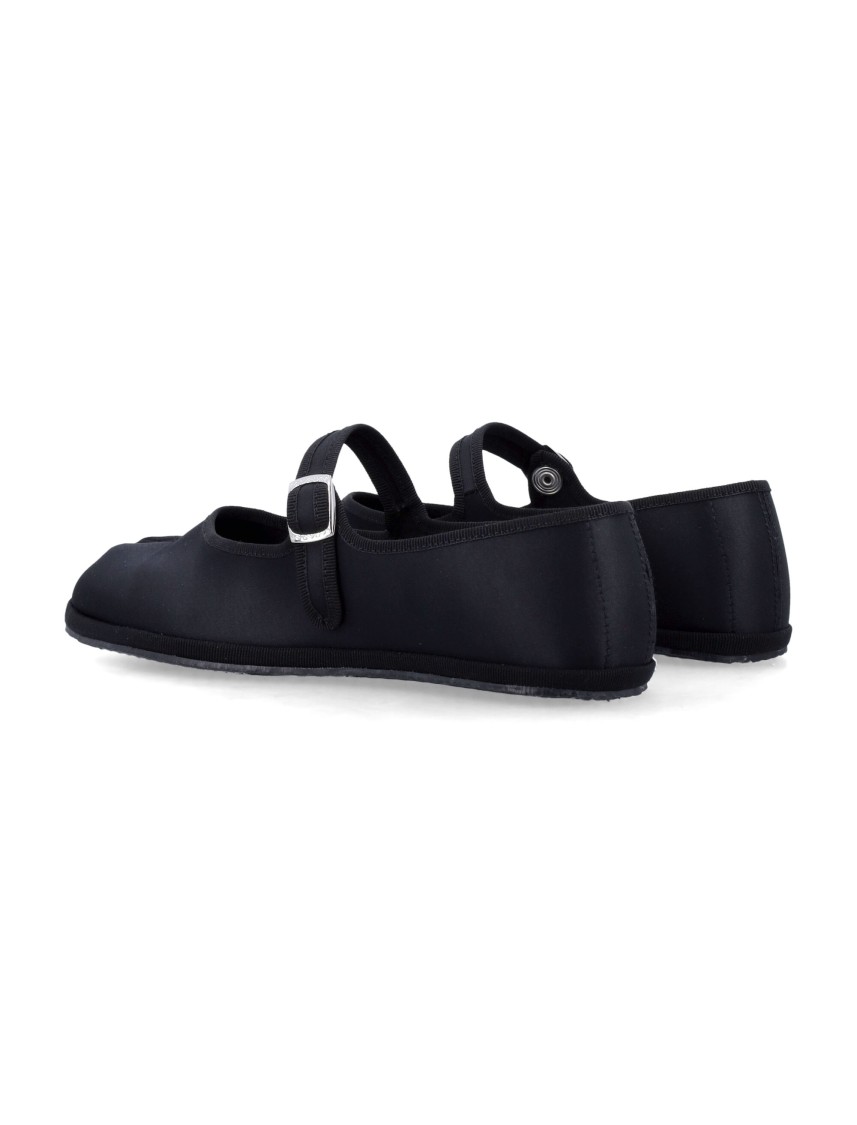 Drogheria Crivellini Black Satin Ballet Flats