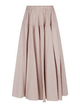 スカート Patou High-Waisted Midi Skirt With Draped Detailing Patou High-waisted Midi Skirt With Draped Detailing In White