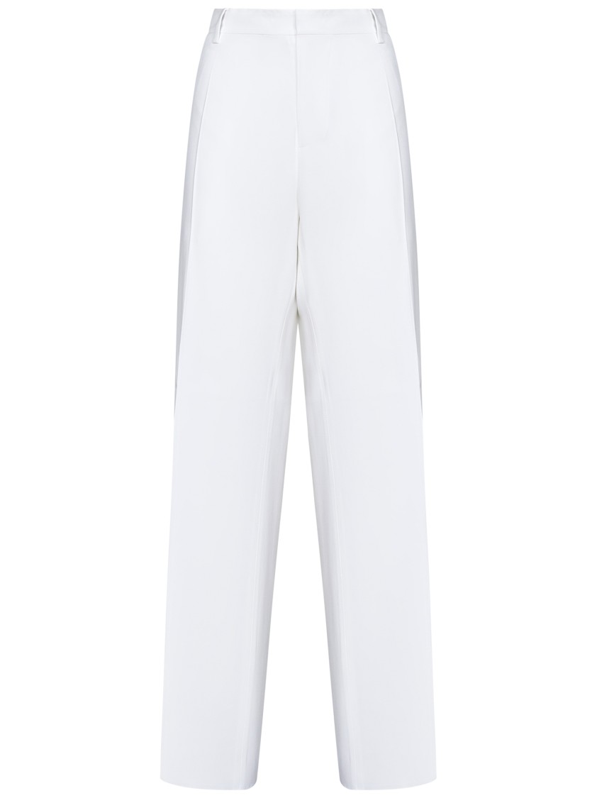 Shop Dsquared2 Wide-leg Trousers In Soft Stretch Viscose