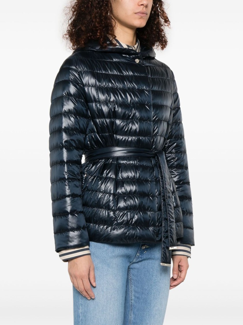 Herno Nylon Short Down Jacket In Black