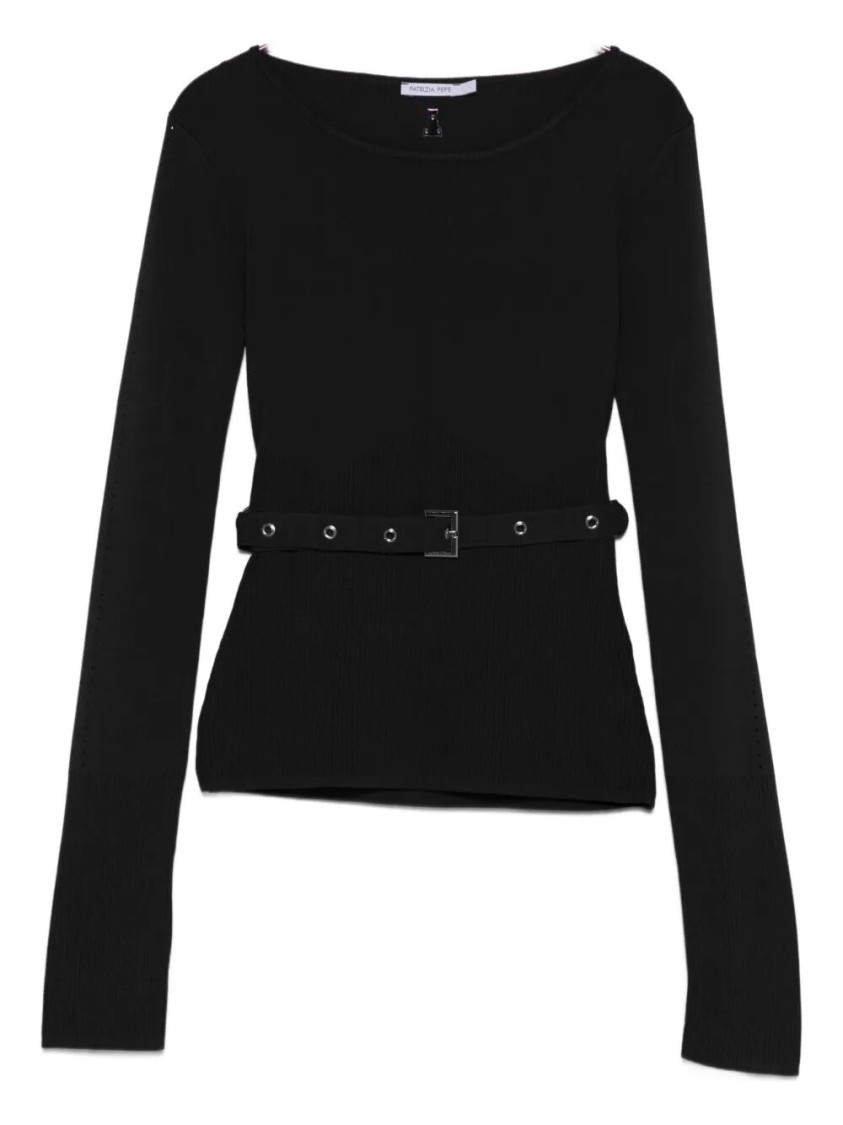 Patrizia Pepe Sweater In Black
