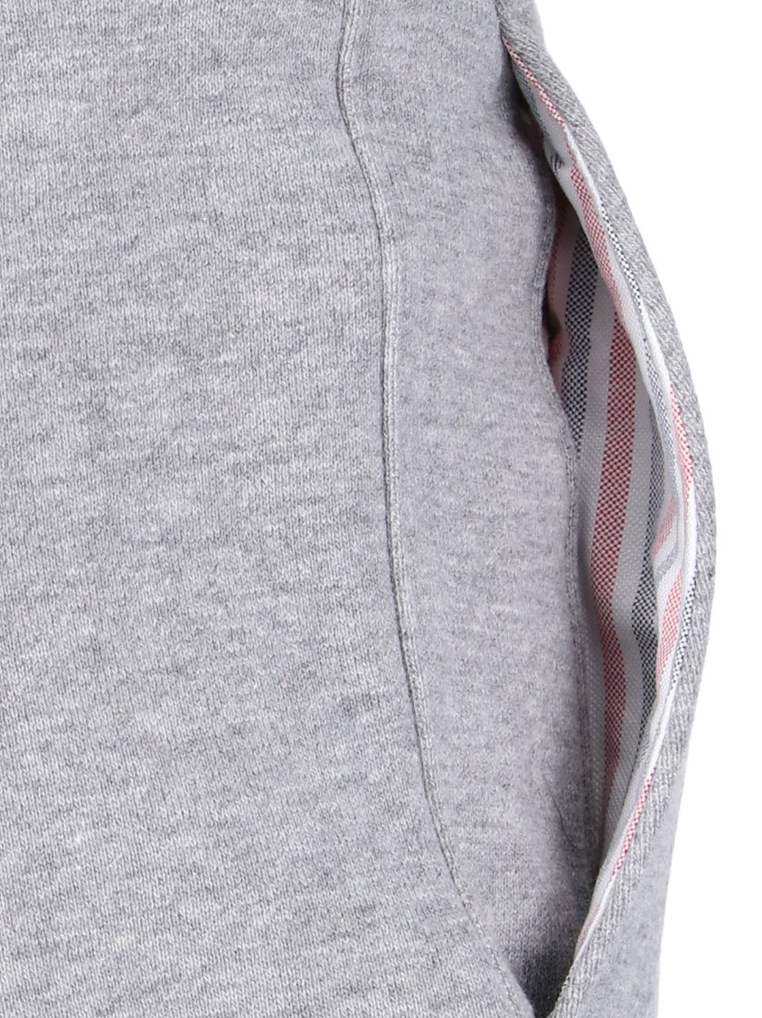 Thom Browne Four Stripes Track Pants In Gray