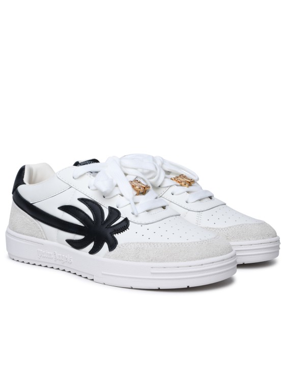 Palm Angels Palm Beach University' White Leather | THE LIST