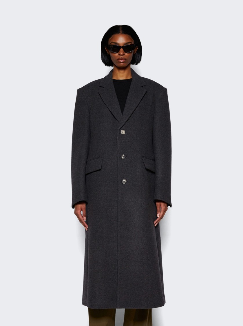 WARDROBE.NYC WARDROBE.NYC SINGLE BREASTED OVERSIZED COAT WITH DEFINED SHOULDERS
