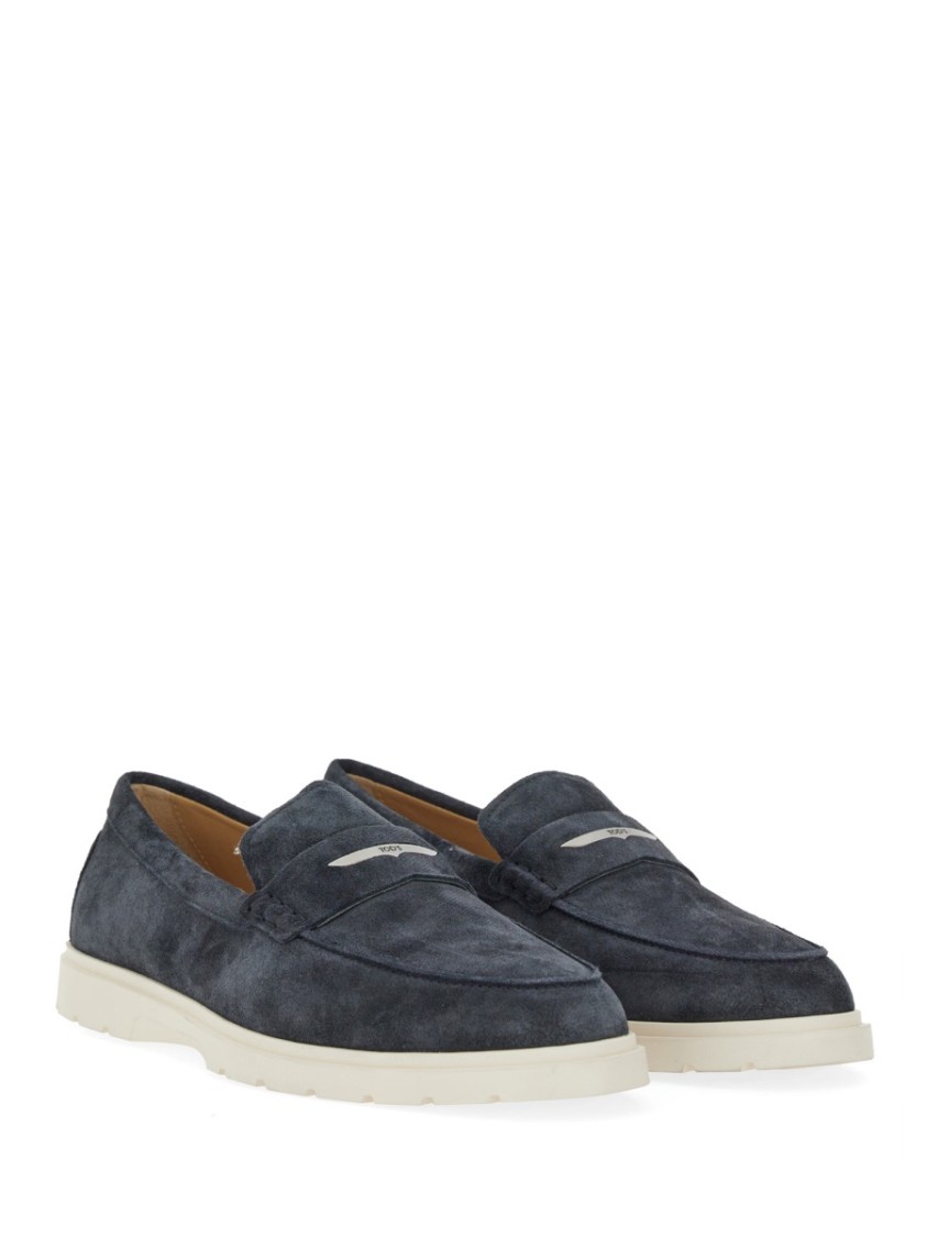 Tod's Classic Grey Suede Loafers In Grey