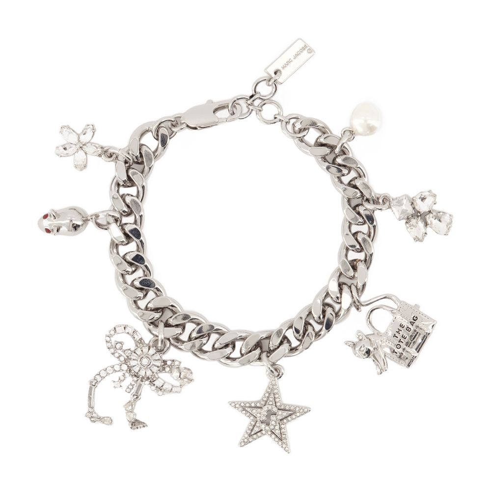 ブレスレット Cats Out Of The Bag Bracelet - Marc Jacobs - l - Silver Marc Jacobs Silver 'Cats Out of the Bag' Charm Bracelet Marc