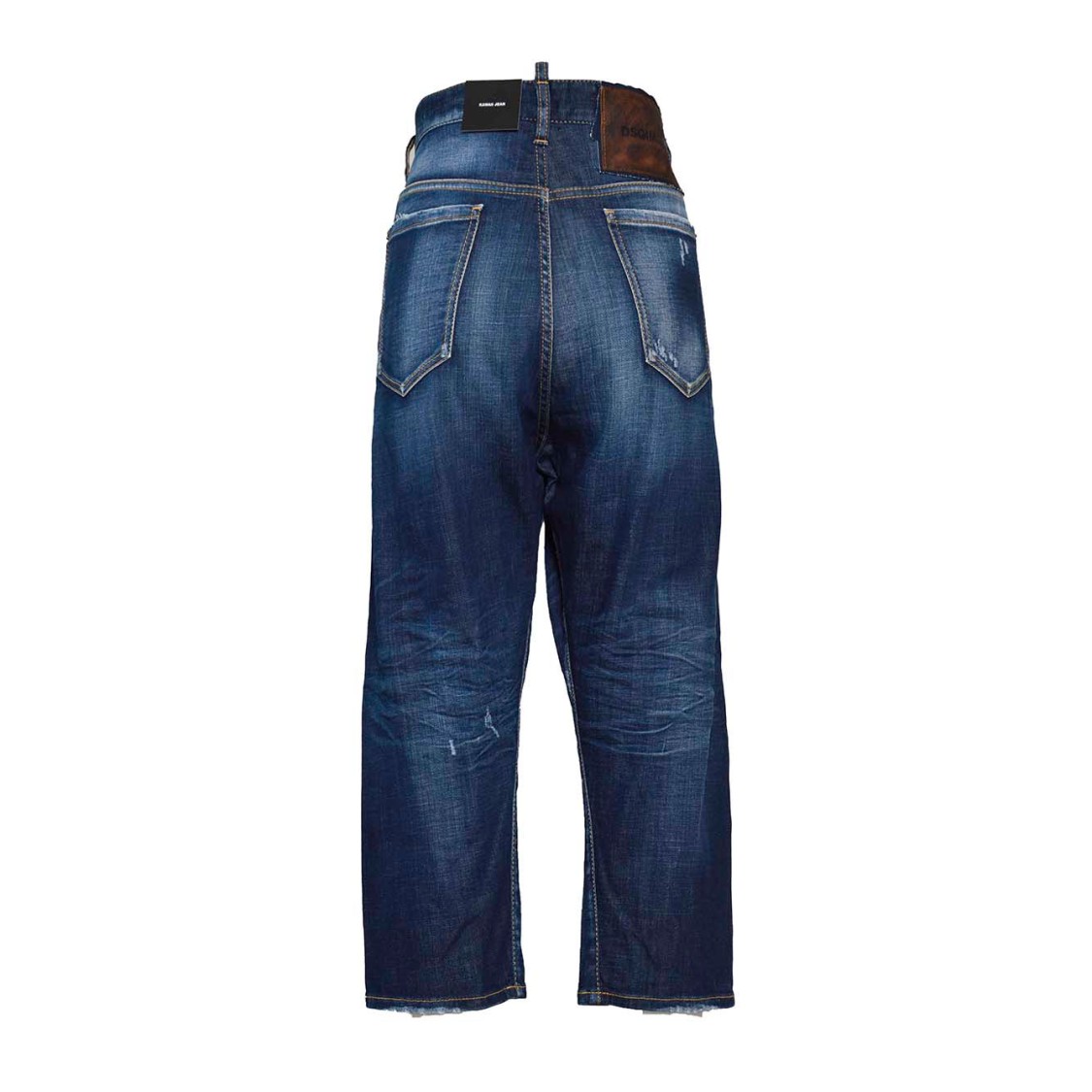 Dsquared2 Dark Blue Denim Kawaii Dark Desert Jeans In Green