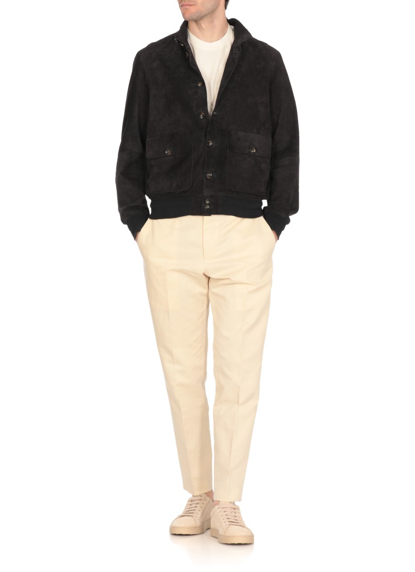 Shop The Jack Leathers Black Riverside Seamless Leather Jacket