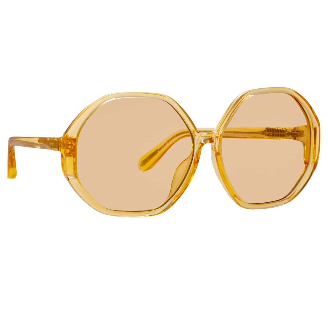 Linda Farrow Paloma Hexagon Sunglasses In O