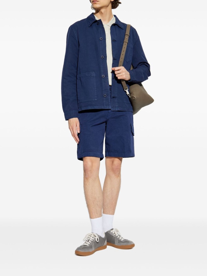 Shop Paul Smith Navy Blue Casual Fit Jacket
