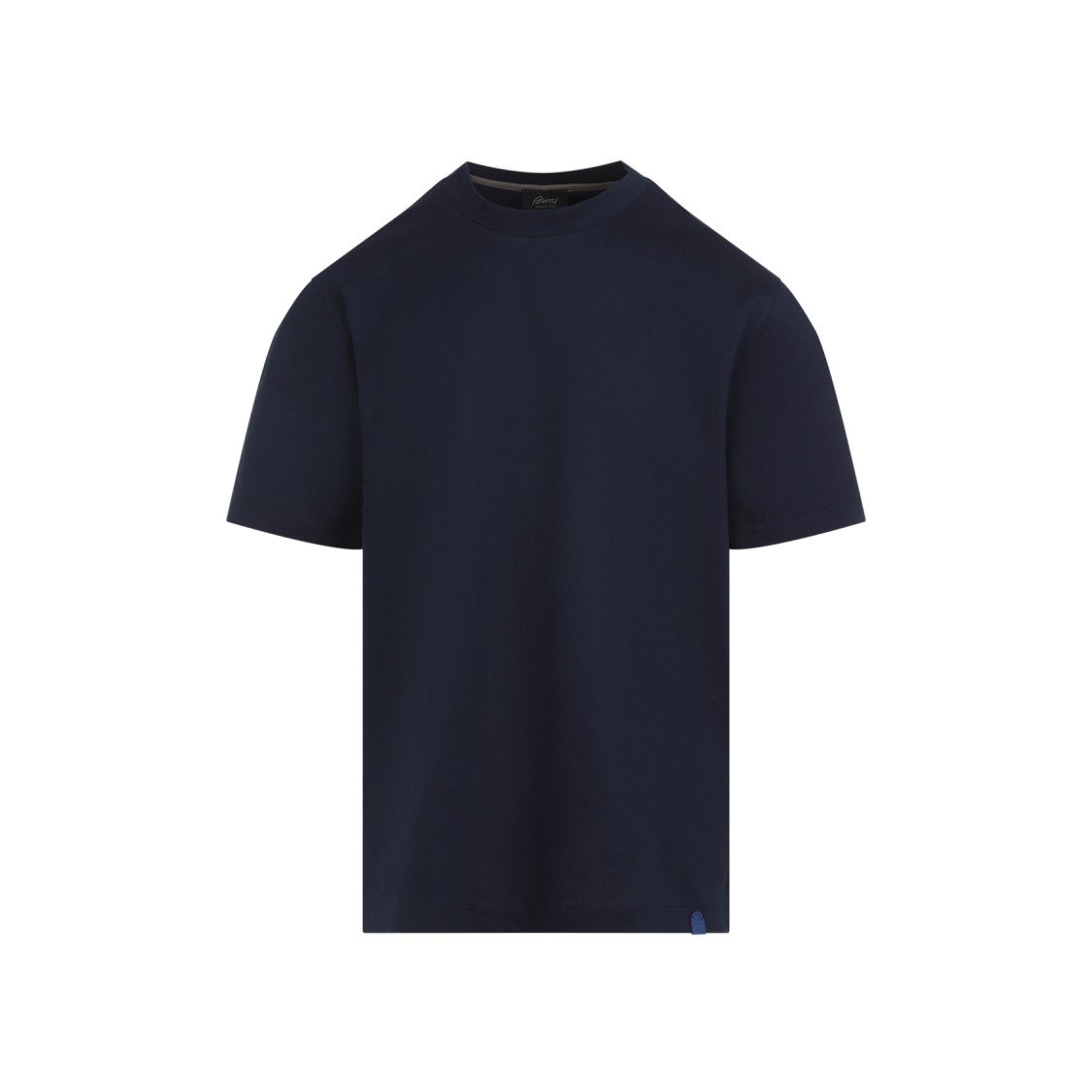 Brioni Cotton Jersey Crewneck T-shirt In Black