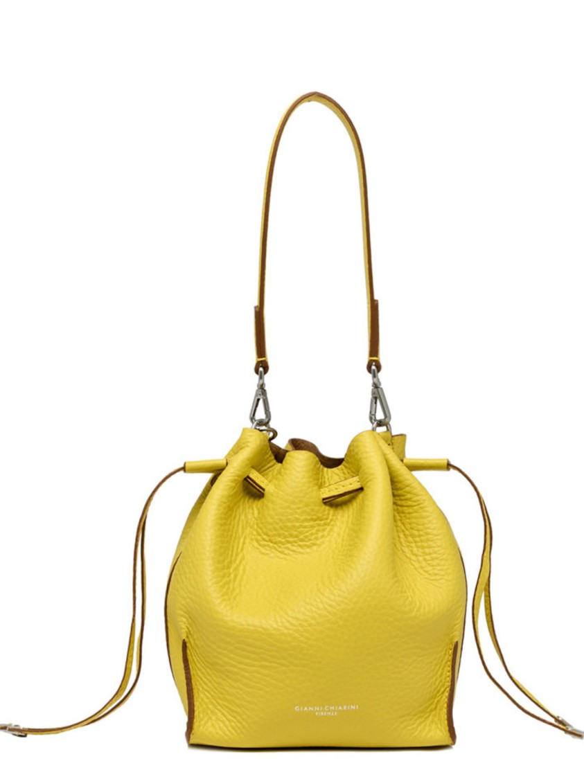Gianni Chiarini Yellow Joy Bucket Bag