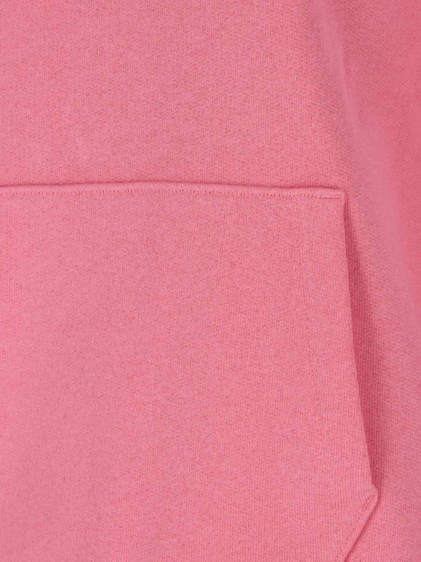 Valentino Pink Cotton Hoodie With Kangaroo Pocket