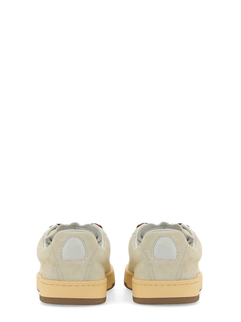 Lanvin Sneaker Cube With Soft Leather Upper In Neutrals