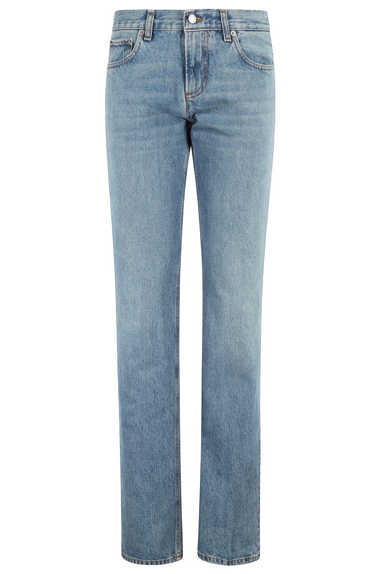 Haikure Straight-fit Medium Wash Denim In Blue