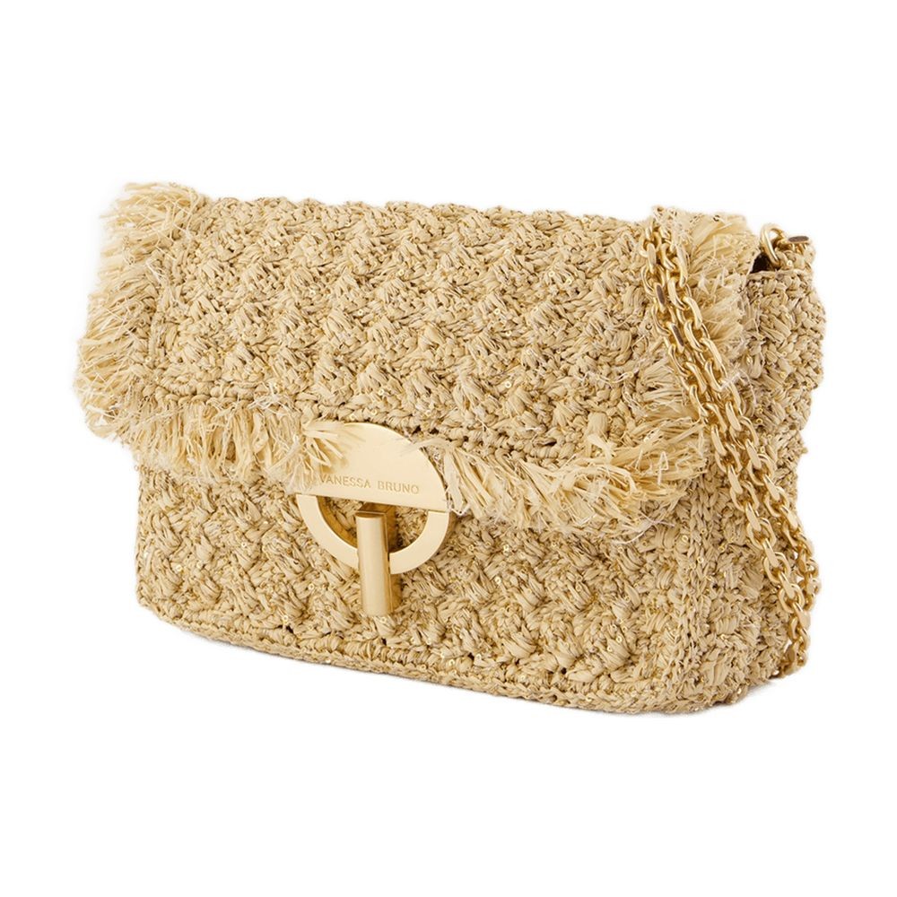 Shop Vanessa Bruno Moon Moyen Crossbody - Cotton - Neutral In Neutrals