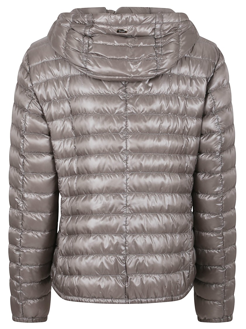Herno Angela Ultralight Padded Bomber Jacket With Detachable Hood