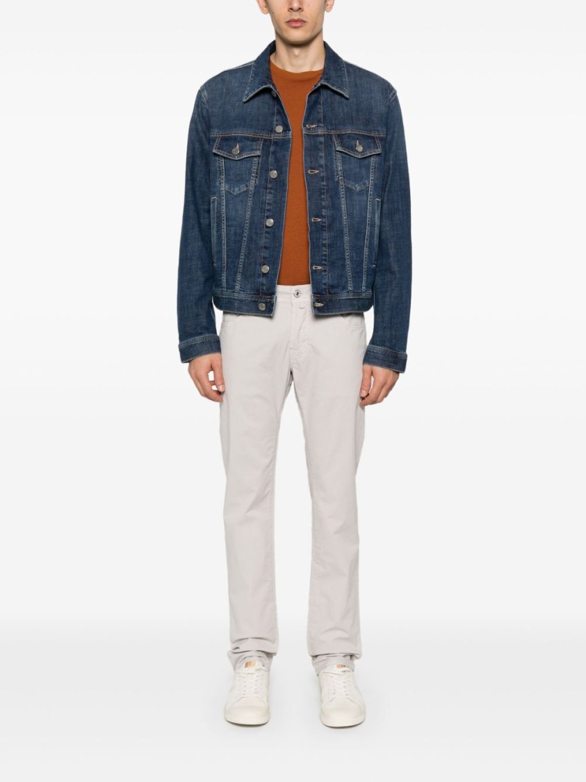 Jacob Cohen Nick Trousers In White