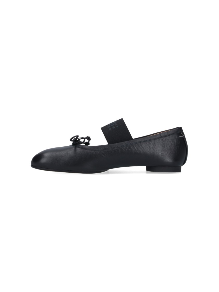 Shop Mm6 Maison Margiela Mm6 By Maison Margiela "anatomic" Ballerinas – Black